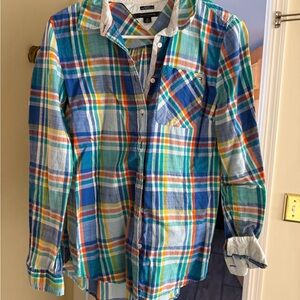 Tommy Hilfiger Multicolor Plaid Button Down Shirt